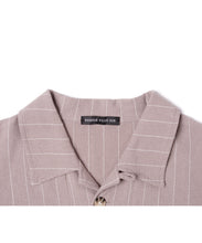 画像をギャラリービューアに読み込む, 【数量限定商品】DOUBLE FOUR SIX- Back Logo Linen Stripe Shirt Greige