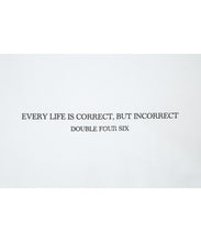 画像をギャラリービューアに読み込む, DOUBLE FOUR SIX- Message Print Long Sleeve T-shirt White