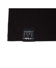 画像をギャラリービューアに読み込む, DOUBLE FOUR SIX- Message Print Long Sleeve T-shirt Black