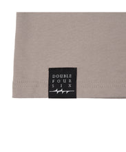 画像をギャラリービューアに読み込む, DOUBLE FOUR SIX- Message Print Long Sleeve T-shirt Beige