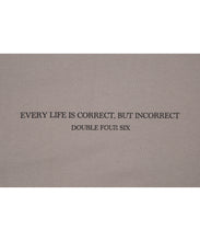 画像をギャラリービューアに読み込む, DOUBLE FOUR SIX- Message Print Long Sleeve T-shirt Beige