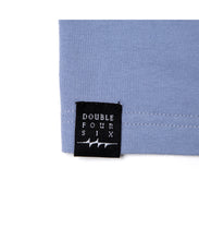 画像をギャラリービューアに読み込む, Message Print With Pocket T-shirt Blue