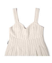 画像をギャラリービューアに読み込む, 【数量限定商品】Linen Stripe All-in-one Beige