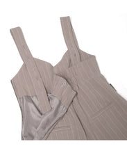 画像をギャラリービューアに読み込む, 【数量限定商品】Linen Stripe All-in-one Greige