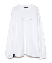 画像をギャラリービューアに読み込む, DOUBLE FOUR SIX- Message Print Long Sleeve T-shirt White
