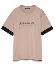画像をギャラリービューアに読み込む, 【数量限定商品】DOUBLE FOUR SIX- Layered Sleeve T-shirt Beige×Black