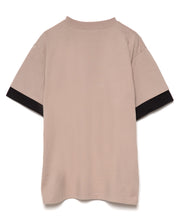 画像をギャラリービューアに読み込む, 【数量限定商品】DOUBLE FOUR SIX- Layered Sleeve T-shirt Beige×Black