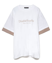 画像をギャラリービューアに読み込む, 【数量限定商品】DOUBLE FOUR SIX- Layered Sleeve T-shirt White×Beige