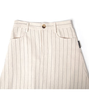 画像をギャラリービューアに読み込む, 【数量限定商品】Linen Stripe Long Skirt Beige