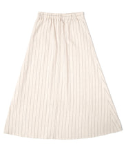画像をギャラリービューアに読み込む, 【数量限定商品】Linen Stripe Long Skirt Beige