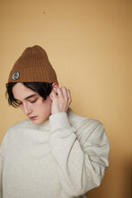 画像をギャラリービューアに読み込む, 【数量限定商品】446-DOUBLE FOUR SIX Emblem Knit Hat Brown