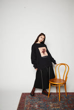 画像をギャラリービューアに読み込む, 【数量限定商品】Oversize Camel Long Sleeve Sweatshirts Black