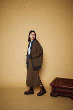 画像をギャラリービューアに読み込む, 【数量限定商品】446 Total Pattern Knit Cardigan Brown