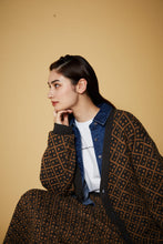 画像をギャラリービューアに読み込む, 【数量限定商品】446 Total Pattern Knit Cardigan Brown
