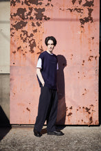 画像をギャラリービューアに読み込む, DOUBLE FOUR SIX- Cursive Logo Sleeveless Vest Navy