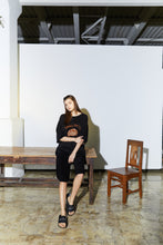 画像をギャラリービューアに読み込む, DOUBLE FOUR SIX Croissant Relax Knit tops Black