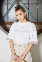 画像をギャラリービューアに読み込む, 【数量限定商品】DOUBLE FOUR SIX- Layered Sleeve T-shirt White×Beige