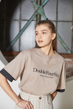 画像をギャラリービューアに読み込む, 【数量限定商品】DOUBLE FOUR SIX- Layered Sleeve T-shirt Beige×Black