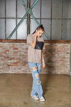 画像をギャラリービューアに読み込む, DOUBLE FOUR SIX- Message Print T-shirt Beige