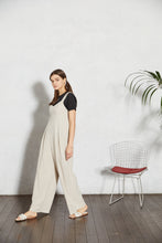 画像をギャラリービューアに読み込む, 【数量限定商品】Linen Stripe All-in-one Beige