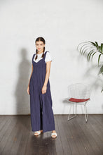 画像をギャラリービューアに読み込む, 【数量限定商品】Linen Stripe All-in-one Navy