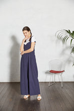 画像をギャラリービューアに読み込む, 【数量限定商品】Linen Stripe All-in-one Navy