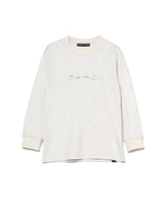 画像をギャラリービューアに読み込む, 【Kid's】Cursive Logo Long SleeveT-Shirt(Kid's) heather light gray