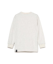 画像をギャラリービューアに読み込む, 【Kid's】Cursive Logo Long SleeveT-Shirt(Kid's) heather light gray