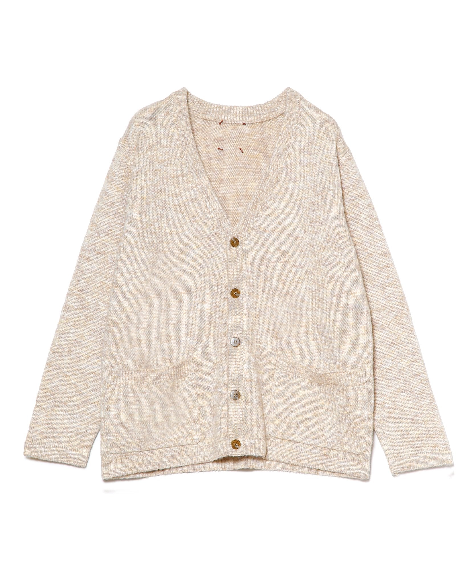 446 Emblem cardigan cream – 446 - DOUBLE FOUR SIX -