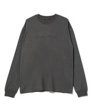 画像をギャラリービューアに読み込む, Cursive Logo Long Sleeve T-Shirt charcorlgray