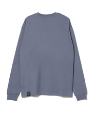 画像をギャラリービューアに読み込む, Cursive Logo Long Sleeve T-Shirt bluegray