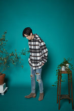 画像をギャラリービューアに読み込む, 【数量限定商品】Checkered Shirt Hoodie Black Check