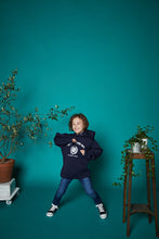 画像をギャラリービューアに読み込む, 【kids】446-DOUBLE FOUR SIX- College Print Hoodie Navy