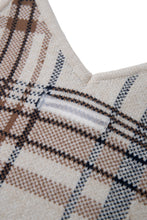 画像をギャラリービューアに読み込む, DOUBLE FOUR SIX-Silicon Print Checked Knit Vest Beige Check
