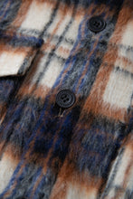画像をギャラリービューアに読み込む, Checked Brush Down Jacket Beige
