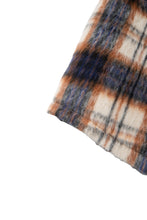 画像をギャラリービューアに読み込む, Checked Brush Down Jacket Beige
