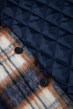 画像をギャラリービューアに読み込む, Checked Brush Down Jacket Beige
