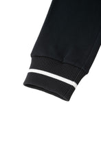 画像をギャラリービューアに読み込む, 446-Leather Emblem Sweatpants Black
