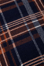 画像をギャラリービューアに読み込む, 446-Leather Emblem Checked Knit Cardigan Navy Check
