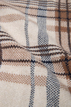 画像をギャラリービューアに読み込む, 446-Leather Emblem Checked Knit Cardigan Beige Check
