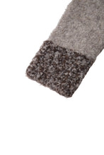 画像をギャラリービューアに読み込む, 446-Leather Emblem Bicolour Knitted Pullover Gray
