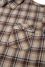 画像をギャラリービューアに読み込む, DOUBLE FOUR SIX- Back Logo Checked Shirt Beige Check
