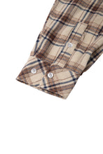 画像をギャラリービューアに読み込む, DOUBLE FOUR SIX- Back Logo Checked Shirt Beige Check
