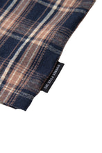 画像をギャラリービューアに読み込む, DOUBLE FOUR SIX- Back Logo Checked Shirt Navy Check

