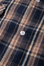 画像をギャラリービューアに読み込む, DOUBLE FOUR SIX- Back Logo Checked Shirt Navy Check
