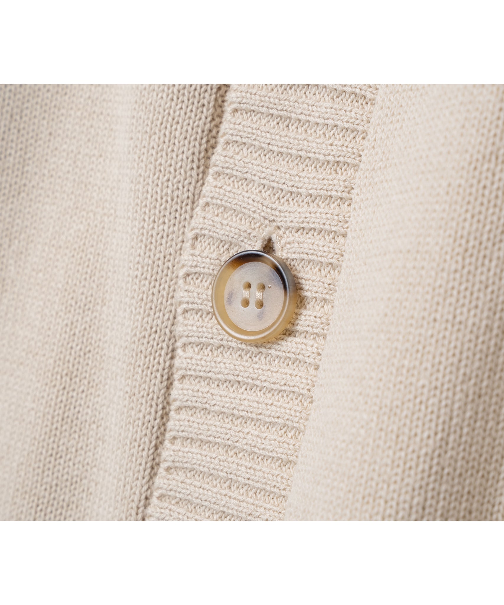 E18 CIVIDINI ベージュ 長袖カーディガン 446- Logo Stitch Cardigan Beige – 446 - DOUBLE FOUR SIX -