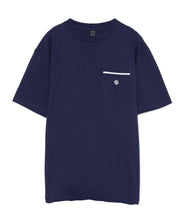 画像をギャラリービューアに読み込む, 446-Bicolor Pocket T-shirt Navy
