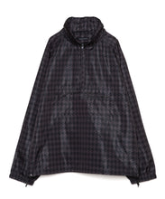 画像をギャラリービューアに読み込む, DOUBLE FOUR SIX-Houndstooth Pattern Front Logo Hoodie Chidori Black
