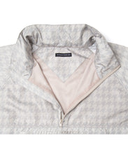 画像をギャラリービューアに読み込む, DOUBLE FOUR SIX-Houndstooth Pattern Front Logo Hoodie Chidori Greige
