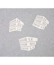 画像をギャラリービューアに読み込む, DOUBLE FOUR SIX-Block Logo Hoodie Gray
